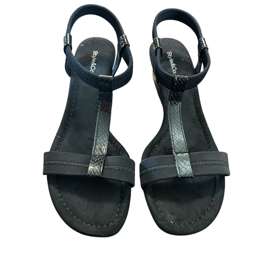 Style & Co Step N Flex Voyage Wedge Sandals Size 10